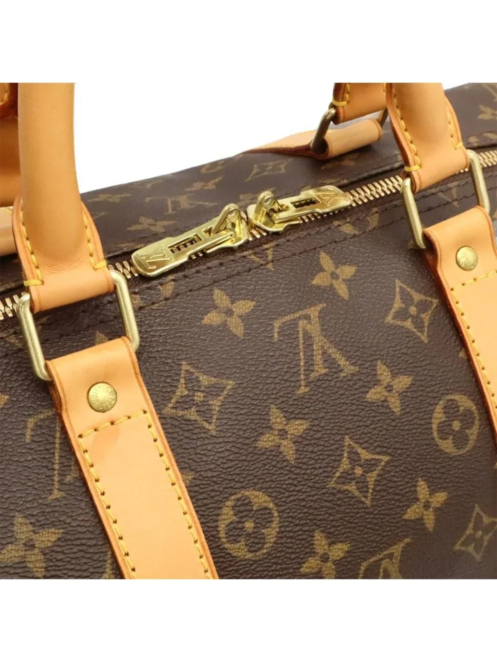 Louis Vuitton Monogram Keepall Bandouliere 55 Boston Bag Purse 2-Way